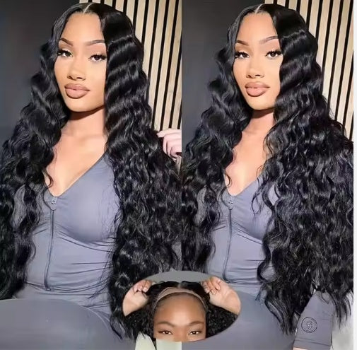 Glueless Wigs 70 Human Hair Pre Plucked Pre Cut 200 Density Transparent HD Lace Frontal Wigs  Loose Deep Wave Wigs
