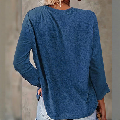 Christmas Shirts For Women, Cute Christmas Tree Graphic Long Sleeve T-Shirt, Funny Holiday Xmas Top For Party, Family Matching PJ Outfit