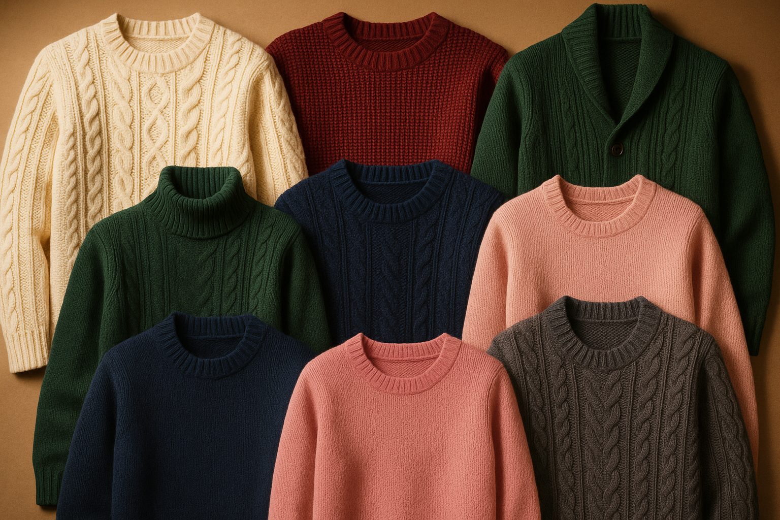 assorted sweaters