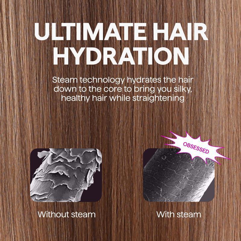 Gentlemen's Bangs Two-in-one Straight Hair Curler With Ion Hair Care, Compact And Portable, Suitable For Dormitory Use