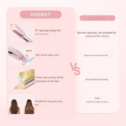 Gentlemen's Bangs Two-in-one Straight Hair Curler With Ion Hair Care, Compact And Portable, Suitable For Dormitory Use