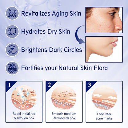 EELHOE Anti-aging Vitamin C Facial Essence, Reduces Spots Acne Fine Lines, Moisturizes Facial Essence