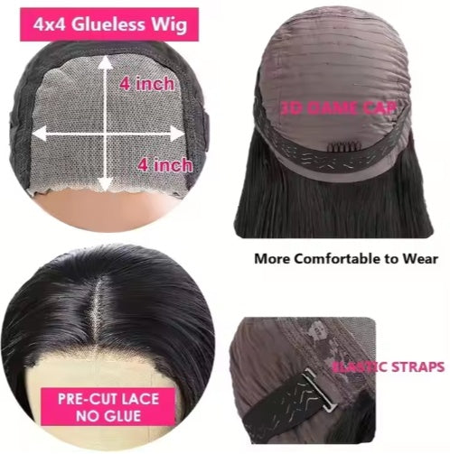 Glueless Wigs 70 Human Hair Pre Plucked Pre Cut 200 Density Transparent HD Lace Frontal Wigs  Loose Deep Wave Wigs