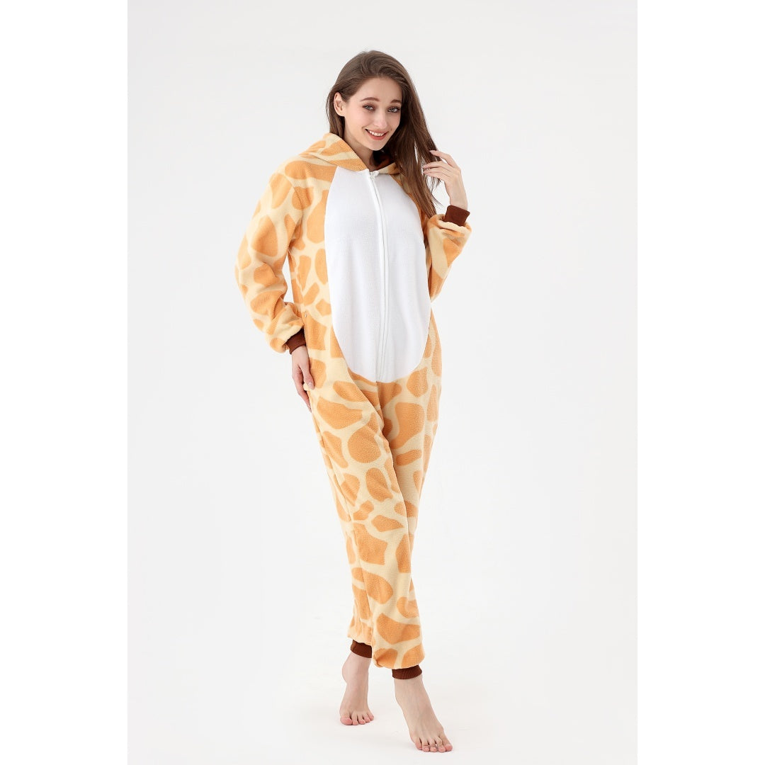 Onesie Animal Fleece Pajamas Halloween Cosplay Costumes Sleepwear Party Wear