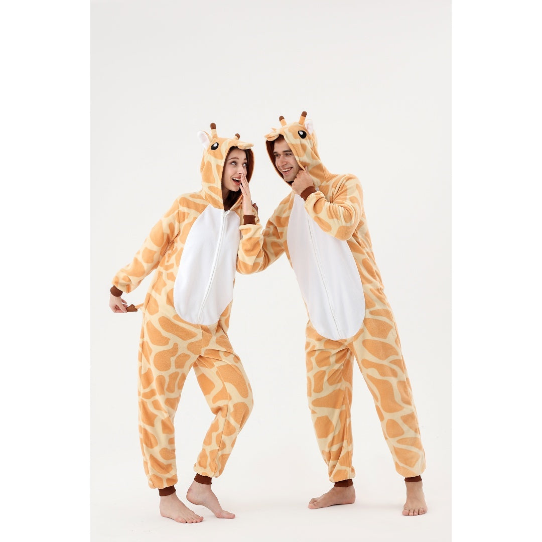 Onesie Animal Fleece Pajamas Halloween Cosplay Costumes Sleepwear Party Wear